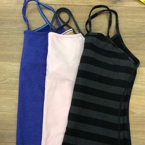 Lululemon Power Y Tank Tops - Set of 3 bundle